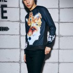Mr.1991INC Golden wolf 3d sweatshirt men's autumn tops casual animals print hoodies slim sudaderas Asia size S-XL
