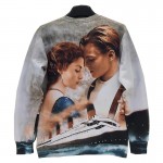 Mr.1991INC Men/women 3d sweatshirts Printed Film Titanic Jack Rose casual hoodies men Hoody Love Story W158