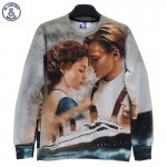 Mr.1991INC Men/women 3d sweatshirts Printed Film Titanic Jack Rose casual hoodies men Hoody Love Story W158