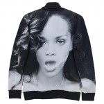 Mr.1991INC Men/women 3d sweatshirts print Sexy woman Rihanna Smoking Beauty casual hoodies 3d sudaderas clothing HipHOP W197