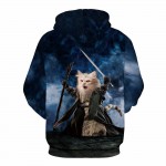 Mr.1991INC Meow Stars People Hot Sell 3d Sweatshirt Men/women Hooded Hoodies Print Cat Warrior Cap Sweatshirt Tracksuits