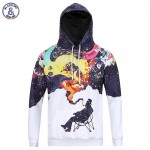 Mr.1991INC New Arrivals Men's Long Sleeve Autumn Winter Pullovers Funny Print Smoking Person Hoody Casual Hoodies With Cap