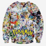 Mr.1991INC New Arrivals Men/boy 3d sweatshirt print Japanese Anime characters small animals long sleeve hoodies