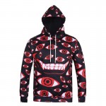 Mr.1991INC New Arrivals Men/women Cap Hoodies Hooded 3d Print Many Eyes Autumn Winter Thin Hoody Cartoon 3d Sweatshirts