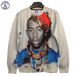 Mr.1991INC New Autumn Winter fashion Men/Women's 3d Sweatshirts Funny print prince Crown 3d hoodies tops