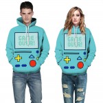 Mr.1991INC New Fashion Men/Women Hoodies Hooded 3d Sweatshirt Men Print Anime Adventure Time Robot lovely Hoody Tracksuits