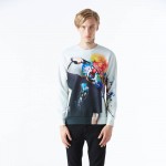 Mr.1991INC New sweatshirt men's fashion 3D sweatshirt novelty gun clown hoodies printing Zombies sudaderas Plus 4XL