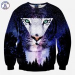 Mr.1991INC Nice 3d sweatshirts men/women hoodies harajuku tops creative print star space Triangle Tiger trees galaxy hoodie