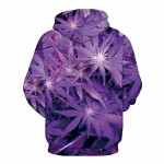 Mr.1991INC Nice Purple Leaves Print Men/Women Hoodies With Cap lovely Tracksuits 3d Hooded Sweatshirts Autumn Winter Hoody