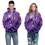 Mr.1991INC Nice Purple Leaves Print Men/Women Hoodies With Cap lovely Tracksuits 3d Hooded Sweatshirts Autumn Winter Hoody