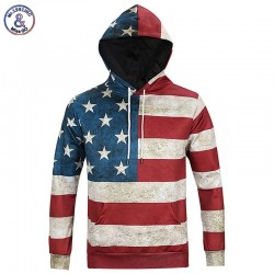 Mr.1991INC North America Fashion Men/women 3d Sweatshirts Print USA Flag Stars Stripped Hoody Hoodies With Cap Hooded Tops