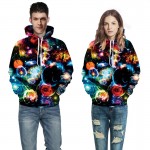 Mr.1991INC Space Galaxy Hoodie Men Women Sweatshirts Digital Print Planets Nebulae Hooded Unisex Pullover Hoody Tops