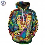 Mr.1991INC Spring Autumn Thin Hooded Hoodies Men/women 3d Sweatshirts With Cap Print Wizard Clown Oil Printing Hoody Hoodies