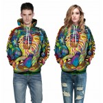 Mr.1991INC Spring Autumn Thin Hooded Hoodies Men/women 3d Sweatshirts With Cap Print Wizard Clown Oil Printing Hoody Hoodies