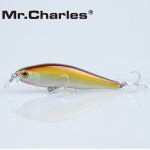 Mr.Charles CMC012  fishing lures  ,80mm/10.2g 0-0.8m floating super sinking minnow