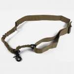 Multi-function Nylon Adjustable Tactical single point Bungee Rifle Gun Airsoft Sling hunting gun Strap Army Green Black 