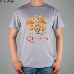 Music rock top100 band queen t-shirt male short-sleeve new arrival Fashion Brand t shirt for men