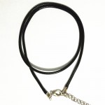 N697 Twisted Braided Rope 2mm Black PU Leather Cord Chain Necklace Silver Clasp String Ropes Men Women gargantilha High Quality