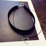 N757 Multilayer Chokers Necklaces For Women Triangle Geometric Pendant Necklace Collares Fashion Jewelry Bijoux Colar 2016