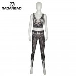 NADANBAO NEW BARBARIAN Crop Top Cosplay Comic Pattern Women Camis Skull Print tank tops Colorful sleeveless Tee Vest