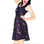 NEW 1099 Sexy Girl Women Summer classical FC PAC-MAN game 3D Prints Reversible Sleeveless Skater Pleated Dress