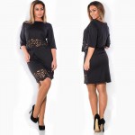 NEW 2016 Elegant Sexy 2 piece set summer women dresses big size plus size women clothing L-6xl dress casual o-neck bodycon Dress