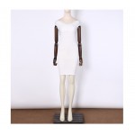 NEW OOPS 2017 Fashion Women Bandage Dress Sexy Slash Neck Off The Shoulder Sheath High Waist Mini Dress Party Dress A148007