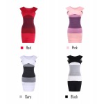 NEW OOPS 2017 Fashion Women Bandage Dress Sexy Slash Neck Off The Shoulder Sheath High Waist Mini Dress Party Dress A148007