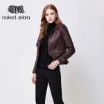 Naked Zebra New Autumn Jacket PU Leather Full Sleeve Solid Color Locomotive Wind Jackets Cool Turn-Down Collar Leather Coats