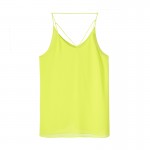 Naked Zebra Sexy Woman Sling Vest Solid Color Round Collar Special Sling Design Summer Tops Charming Lady Loosed Leisure Tank
