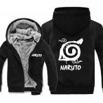 Naruto Hoodie New Anime Uchiha Sasuke Cosplay  Fleece Coat  Naruto Uzumaki Jacket Winter Men Thick Zipper Warm Sweatshirts