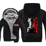 Naruto Hoodie New Anime Uchiha Sasuke Cosplay  Fleece Coat  Naruto Uzumaki Jacket Winter Men Thick Zipper Warm Sweatshirts