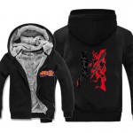 Naruto Hoodie New Anime Uchiha Sasuke Cosplay  Fleece Coat  Naruto Uzumaki Jacket Winter Men Thick Zipper Warm Sweatshirts