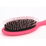 Natural Boar Bristle Hairbrush with Nylon Women Wet Hair brush Barber Scalp Massage Comb Antistatic hair brush