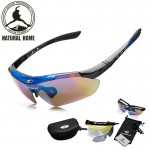NaturalHome Brand Sports Bicycle Cycling Sunglasses 2016 Men Women MTB Bike Glasses Eyewear 5 Lens