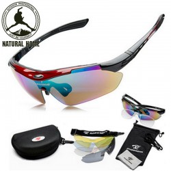 NaturalHome Brand Sports Bicycle Cycling Sunglasses 2016 Men Women MTB Bike Glasses Eyewear 5 Lens