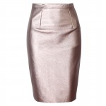 Neophil 2017 Sexy Faux Fur Leather Pu High Waist Midi Women Pencil Skirts Pink Office Wrap Bodycon Short Girls Tutu Saia S08019