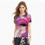 New 2016 Harajuku 3d tshirt Weird Skull Printed Colorful T-shirt Womens t shirts Casual Tees Tops Punk Rock Style