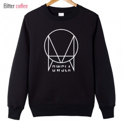 New 2016 OWSLA Logo Hoodies Men Fashion DJ Skrillex Printed Hoodies  Cotton Men Hip Hop Plus Size