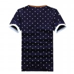 New 2017 Brand POLO Shirt  Men Cotton Fashion Skull Dots Print Camisa Polo Summer Short-sleeve  Casual Shirts MT437