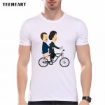 New 2017 Fashion Stranger Things Print T-shirts Original  Character Design Mens T Shirts Summer Hipster Tops Tshirt Homme pa596