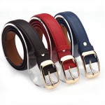 New 2017 Fashion Women Belt Brand Designer Hot Ladies Faux Leather Metal Buckle Straps Girls Fashion Accessories