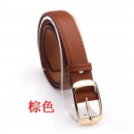 New 2017 Fashion Women Belt Brand Designer Hot Ladies Faux Leather Metal Buckle Straps Girls Fashion Accessories