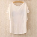 New 2017 Hot Retro Cool Punk T-shirt Women Top Fashion Tee The lovely panda print Batwing Sleeve T shirt women tops