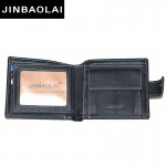 New 2017 JINBAOLAI Men Wallets Leather Genuine With Coin Bag Male Wallet Casual Purse Card Holder Wallet Men Carteira Wallets
