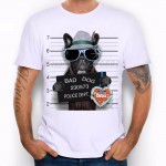 New 2017 Summer Fashion  French Bulldog Design T Shirt Men's High Quality  dog Tops Hipster Tees pa890