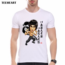 New 2017 Summer Fashion Bruce Lee  Design T Shirt Men's High Quality MMA Tops Hipster Tees Cool Chinese pa820