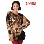 New 2017 fashion women winter dress Plus size 3XL 4XL long sleeve tunic leopard print cute woman dress big yard casual dresses