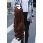 New Arrival! 1PC U Part Wig Synthetic Hair Wigs Natural Long Wavy Wig High Temperature Silk Full Lace Wigs 