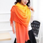 New Arrival 2017 Winter Scarves Women  shawl pashmina cachecol Gradual Scarfs Foulard Cotton shawls Scarf  wrap